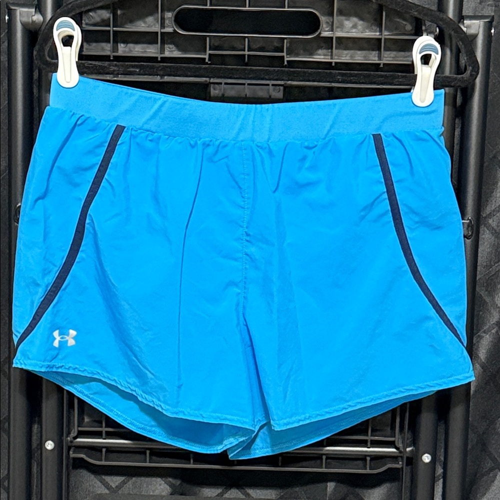 Under Armour Electric Blue Athletic Shorts. HeatGear. Loose. Women’s Large.